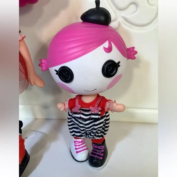 Lalaloopsy Littles Sister Sherri Charades (mime)Doll. Pink, Black& White. No Dog - Picture 6 of 10